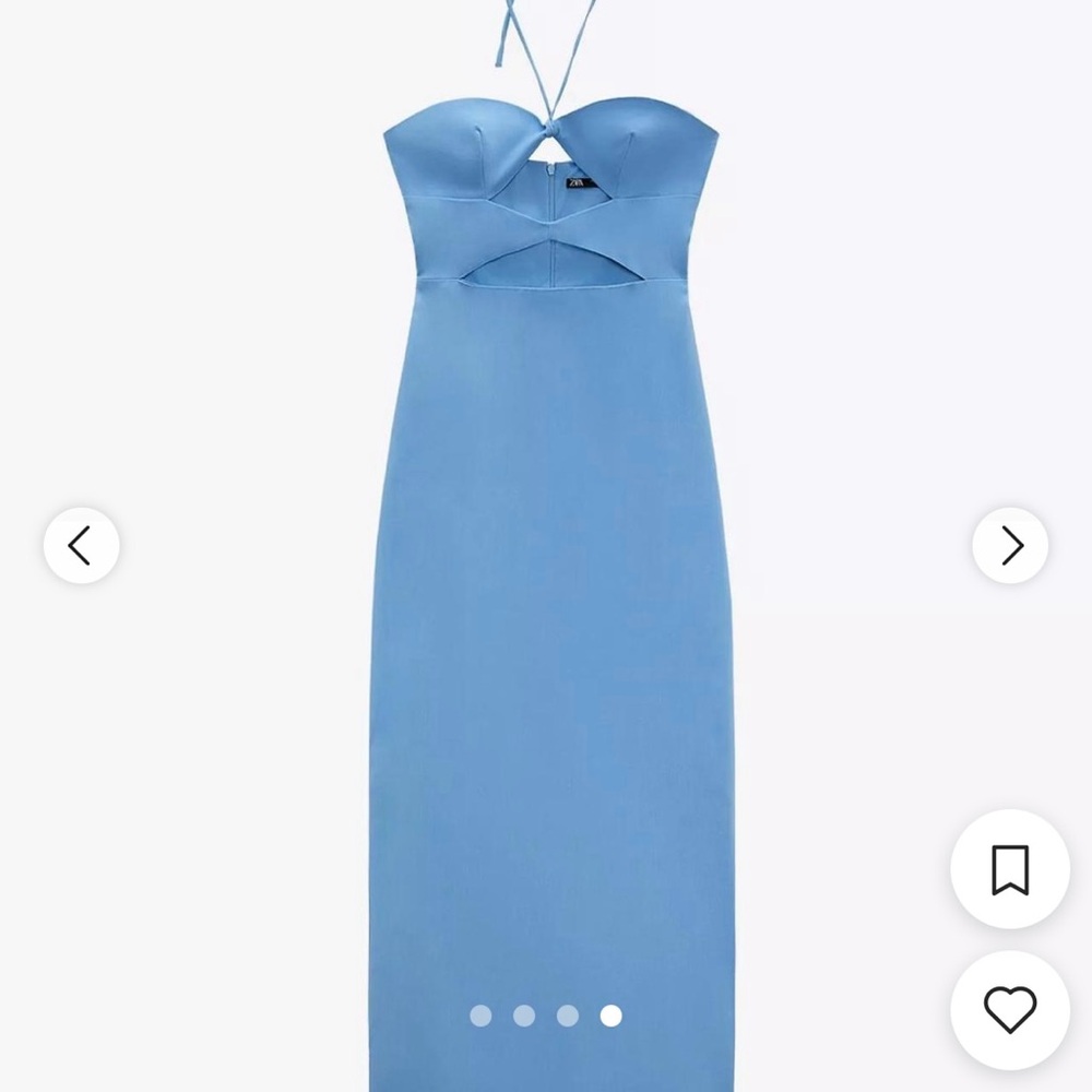 Zara Blue Sheath Cocktail Dress